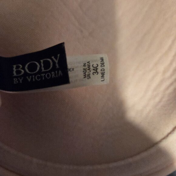 Victoria Secret Bra Women 34C Body By Victoria Lined Demi Light Pink - Picture 5 of 5